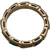 ブルガリ BVLGARI セルペンティヴァイパーリング ピンクゴールド Au750 マラカイト ジュエリー