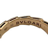 ブルガリ BVLGARI セルペンティヴァイパーリング ピンクゴールド Au750 マラカイト ジュエリー