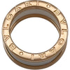 ブルガリ BVLGARI ビ―ゼロワンリング3バンド(S) ピンクゴールド Au750 セラミック ジュエリー