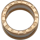 ブルガリ BVLGARI ビ―ゼロワンリング3バンド(S) ピンクゴールド Au750 セラミック ジュエリー