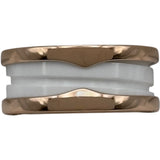 ブルガリ BVLGARI ビ―ゼロワンリング3バンド(S) ピンクゴールド Au750 セラミック ジュエリー