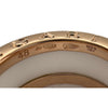 ブルガリ BVLGARI ビ―ゼロワンリング3バンド(S) ピンクゴールド Au750 セラミック ジュエリー