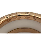 ブルガリ BVLGARI ビ―ゼロワンリング3バンド(S) ピンクゴールド Au750 セラミック ジュエリー