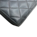シャネル CHANEL カンボン ロング ジップウォレット A50078 15番台 ブラック レザー レディース 長財布