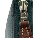 エルメス HERMES アザップロング シルクイン C刻 ヴェールソー シルバー金具 エプソン ユニセックス 長財布