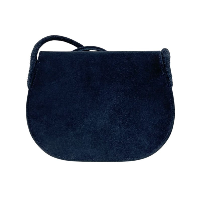 エルメス HERMES ソローニュポシェット ○F刻 ネイビー ゴールド金具