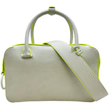 デルヴォー DELVAUX クールボックスMM ホワイト/ライム トリヨン レディース ショルダーバッグ