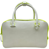 デルヴォー DELVAUX クールボックスMM ホワイト/ライム トリヨン レディース ショルダーバッグ