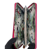 エルメス HERMES アザップロングシルクイン Z刻 フランボワーズ エプソン レディース 長財布