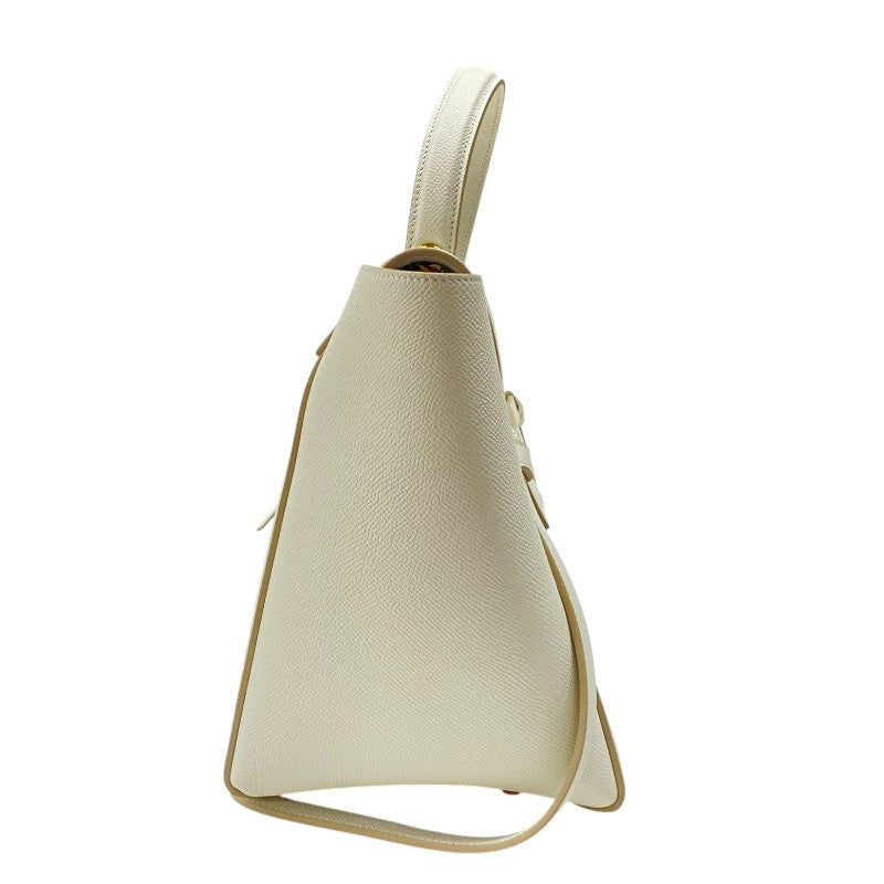 セリーヌ CELINE ベルトバッグ ミニ 176103 ホワイト ゴールド金具 