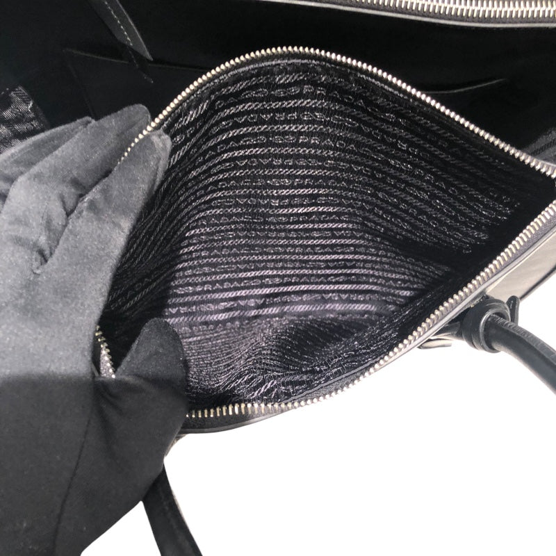プラダ PRADA ォンセプトハンドバッグ 1BA183 ブラックシルバー金具 レザー レディース ショルダーバッグ プラダ PRADA ォンセプトハンドバッグ 1BA183 ブラックシルバー金具
