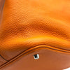 エルメス HERMES ピコタンロックMM □N刻 オレンジ シルバー金具 トリヨン レディース ハンドバッグ