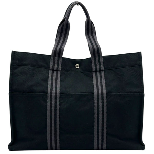 エルメス HERMES フールトゥトートGM ブラック シルバー金具 トワル
