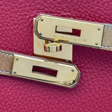 エルメス HERMES ケリースポーツGM □A刻 ルージュヴィフ ゴールド金具 アルデンヌ レディース ショルダーバッグ