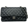 シャネル CHANEL マトラッセ25 A01112 4番台 ブラック シルバー金具 キャビアスキン レディース ショルダーバッグ