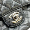 シャネル CHANEL マトラッセ25 A01112 4番台 ブラック シルバー金具 キャビアスキン レディース ショルダーバッグ