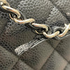 シャネル CHANEL マトラッセ25 A01112 4番台 ブラック シルバー金具 キャビアスキン レディース ショルダーバッグ