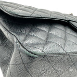 シャネル CHANEL マトラッセ25 A01112 4番台 ブラック シルバー金具 キャビアスキン レディース ショルダーバッグ