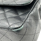 シャネル CHANEL マトラッセ25 A01112 4番台 ブラック シルバー金具 キャビアスキン レディース ショルダーバッグ