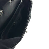 シャネル CHANEL ココマークチェーンショルダー 24番台 ブラック シルバー金具 ツイード レディース ショルダーバッグ