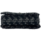 シャネル CHANEL ココマークチェーンショルダー 24番台 ブラック シルバー金具 ツイード レディース ショルダーバッグ