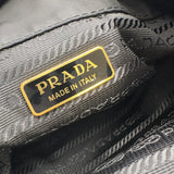 プラダ PRADA トライアングルロゴ バケットバッグ 1BE067 ブラック ナイロン レディース ハンドバッグ