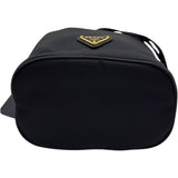 プラダ PRADA トライアングルロゴ バケットバッグ 1BE067 ブラック ナイロン レディース ハンドバッグ