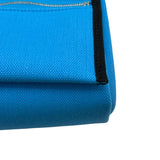 エルメス HERMES エールバッグ ジップミニ K刻 ライトブルー/ブラック/シルバー金具 トワル/ヴァッシュハンター メンズ ショルダーバッグ