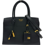 プラダ PRADA エスプラナード 2WAYバッグ 1BA046 ブラック ゴールド金具 サフィアーノ レディース ショルダーバッグ