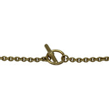 エルメス HERMES メダイユカドリージュPM ネックレス ブラック/ゴールド メタル アクセサリー