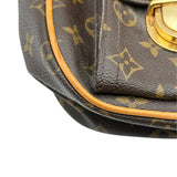 ルイ・ヴィトン LOUIS VUITTON ハドソンGM M40045 ブラウン モノグラムキャンバス レディース ショルダーバッグ