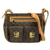 ルイ・ヴィトン LOUIS VUITTON ハドソンGM M40045 ブラウン モノグラムキャンバス レディース ショルダーバッグ