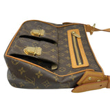 ルイ・ヴィトン LOUIS VUITTON ハドソンGM M40045 ブラウン モノグラムキャンバス レディース ショルダーバッグ