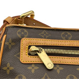 ルイ・ヴィトン LOUIS VUITTON ハドソンGM M40045 ブラウン モノグラムキャンバス レディース ショルダーバッグ