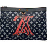 ルイ・ヴィトン LOUIS VUITTON ポシェット・アポロ M62905 ネイビー系 モノグラム ・インク メンズ クラッチバッグ