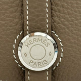 エルメス HERMES ドゴンロング X刻 エトゥープ シルバー金具 トリヨン レディース 長財布