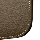 エルメス HERMES ドゴンロング X刻 エトゥープ シルバー金具 トリヨン レディース 長財布