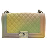 シャネル CHANEL ボーイシャネル25 A67086 25番台 パステル/シルバー金具 キャビアスキン レディース ショルダーバッグ