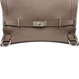 エルメス HERMES ジプシエール34 □M刻 エトゥープ シルバー金具 トリヨン メンズ ショルダーバッグ