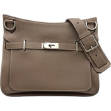 エルメス HERMES ジプシエール34 □M刻 エトゥープ シルバー金具 トリヨン メンズ ショルダーバッグ