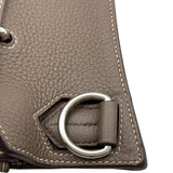 エルメス HERMES ジプシエール34 □M刻 エトゥープ シルバー金具 トリヨン メンズ ショルダーバッグ