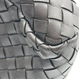 ボッテガ・ヴェネタ BOTTEGA VENETA イントレチャートビジネスバッグ ブラウン　シルバー金具 レザー メンズ ビジネスバッグ