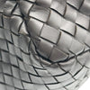 ボッテガ・ヴェネタ BOTTEGA VENETA イントレチャートビジネスバッグ ブラウン　シルバー金具 レザー メンズ ビジネスバッグ