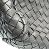 ボッテガ・ヴェネタ BOTTEGA VENETA イントレチャートビジネスバッグ ブラウン　シルバー金具 レザー メンズ ビジネスバッグ
