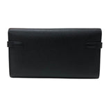 エルメス HERMES ケリーロングウォレット C刻印 ブラック ゴールド金具 エプソン レディース 長財布