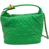 シャネル CHANEL マトラッセ ホーボーバッグ AS1746 29番台 グリーン ゴールド金具 ラムスキン レディース ショルダーバッグ