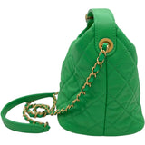シャネル CHANEL マトラッセ ホーボーバッグ AS1746 29番台 グリーン ゴールド金具 ラムスキン レディース ショルダーバッグ