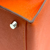 エルメス HERMES ケリー28 外縫い □X刻 フー シルバー金具 エプソン レディース ハンドバッグ