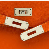 エルメス HERMES ケリー28 外縫い □X刻 フー シルバー金具 エプソン レディース ハンドバッグ
