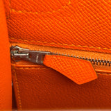 エルメス HERMES ケリー28 外縫い □X刻 フー シルバー金具 エプソン レディース ハンドバッグ